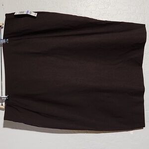 CHARTER CLUB 18 Rich TruffleBazar Polished Skirt